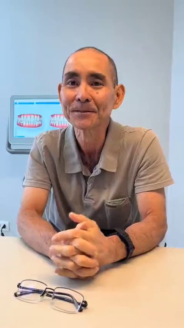 Reginaldo, paciente da GS Odontologia